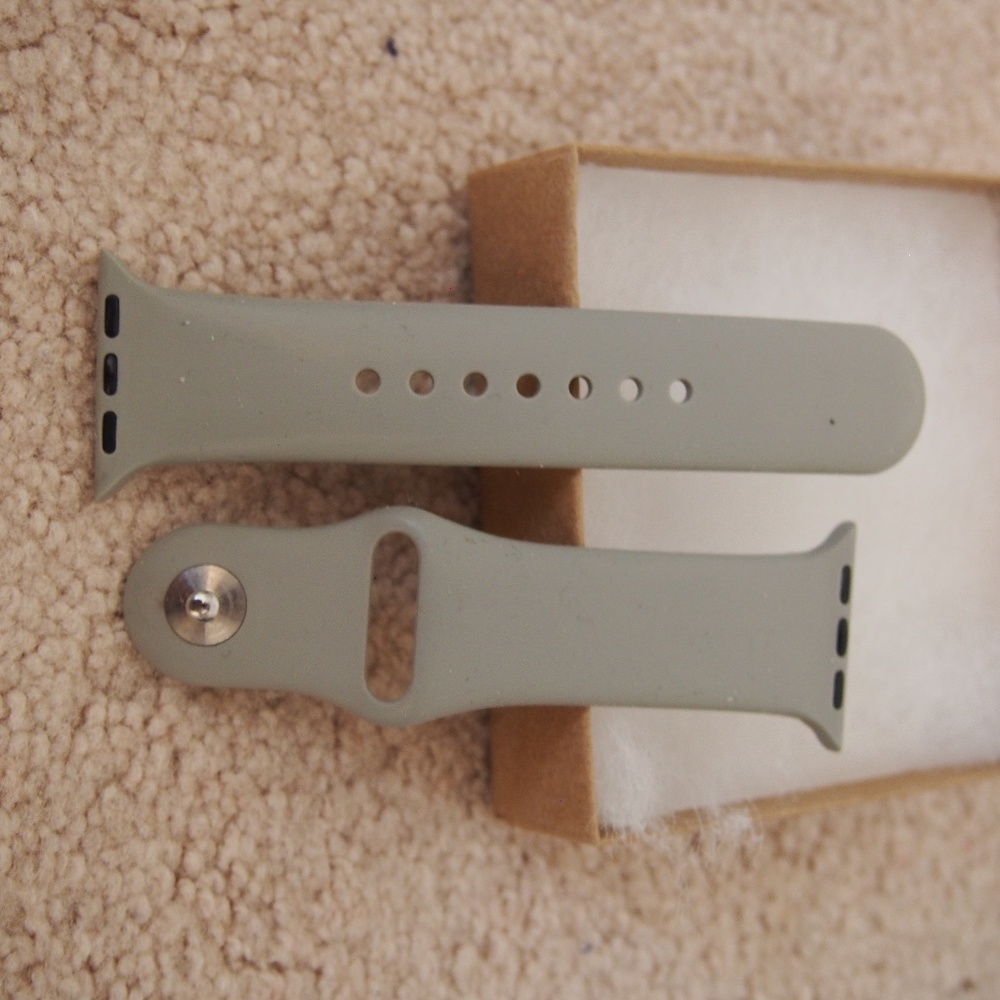 Gray apple watch band